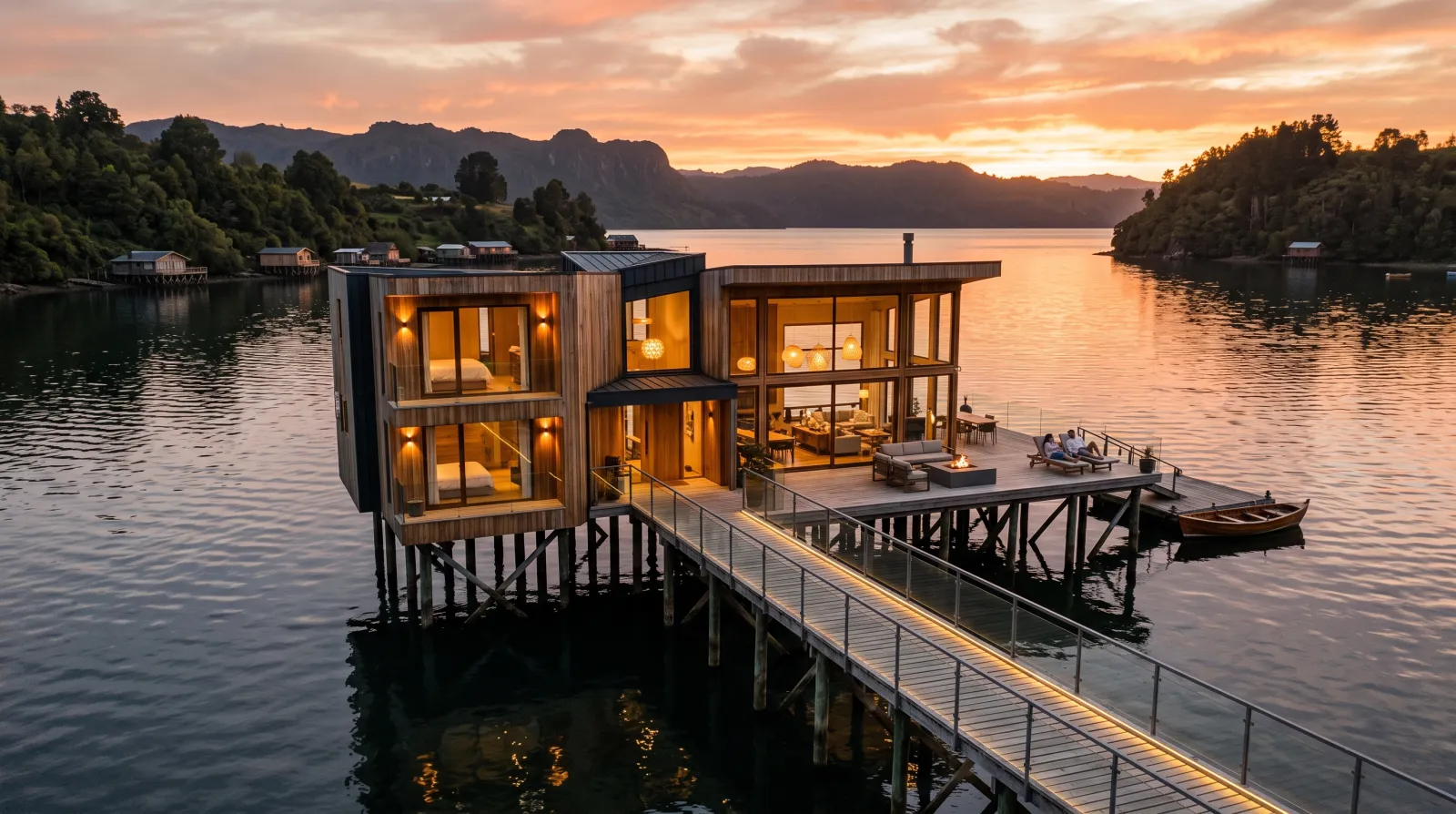 Vista del mar en Chiloé desde Cabañas del Mar — MR.COM Soluciones