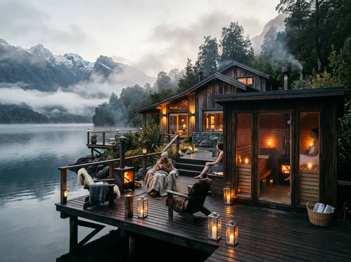 Habitación Lenga — sauna privado y vista bosque